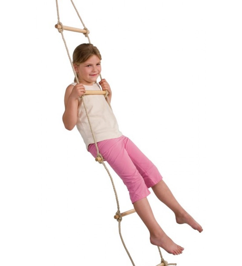 A five-step rope ladder for playground