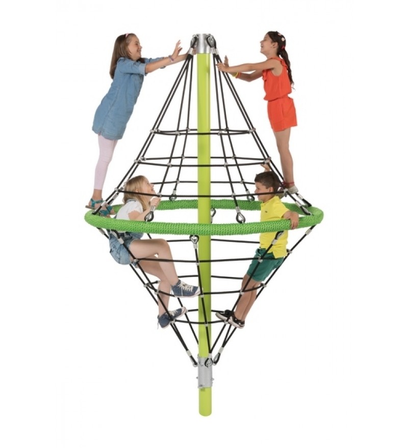 Rope climbing structure - Diamond with reinforced rope