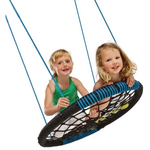 Bocianie gniazdo oval zielone z dzieckiem