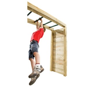 Metalowy zestaw do akrobacji z drewnem