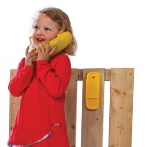 Telefon na plac zabaw - żółty