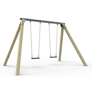 Metal playground swing beam - 4 hangers