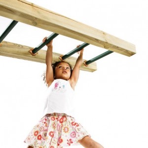 Metalowy zestaw do akrobacji z drewnem