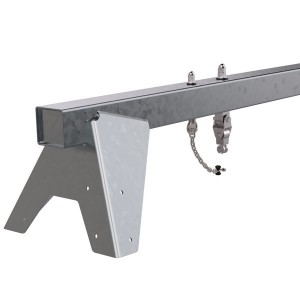Metal playground swing beam - 2 hangers