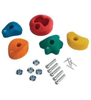 Playground stones for climbing wall - resin holds for kids