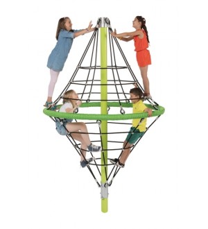 Rope climbing structure - Diamond with reinforced rope