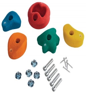 Playground stones for climbing wall - resin holds for kids