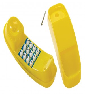 Telephone for playground that emits sound
