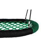 Bocianie gniazdo oval pro Siatka zielona / oplot czarny