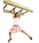 Metalowy zestaw do akrobacji z dziewczynką