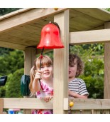 Dzwon czerwony na placu zabaw