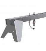 Metal playground swing beam - 2 hangers