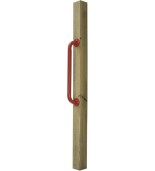Metallgriff 50cm für den Spielplatz / rot PREMIUM saftiger Griff