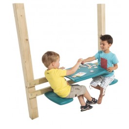 Table de pique-nique avec sièges pour aire de jeux