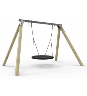 Poutre métallique de balançoire pour aire de jeux – 2 suspentes