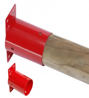 Connettore a parete per trave tonda Ø 10 cm
