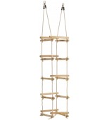 Quattro corde laterali con scale in legno