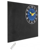 Lavagna nera con orologio