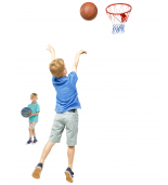 Canestro da basket con rete per bambini