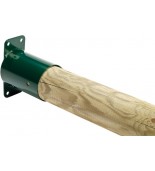 Connettore a parete per trave tonda Ø 10 cm