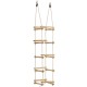 Quattro corde laterali con scale in legno