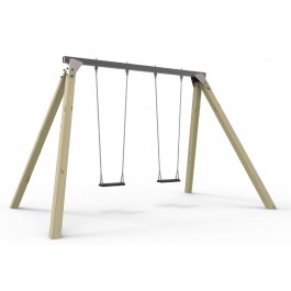 Viga metálica para columpio de parque infantil – 4 soportes