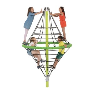 Estructura de escalada de cuerda - Diamantes con cuerda reforzada