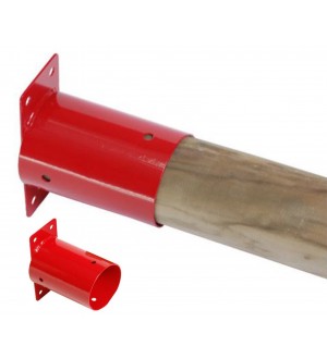 Conector de pared para viga redonda Ø 10 cm