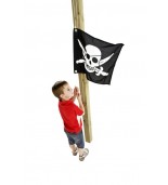Una bandera de juego con sistema de sujeción parque infantil