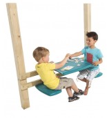 Mesa de picnic con asientos para parque infantil