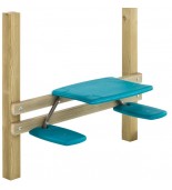 Mesa de picnic con asientos para parque infantil