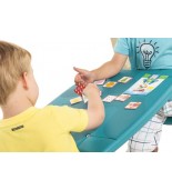 Mesa de picnic con asientos para parque infantil