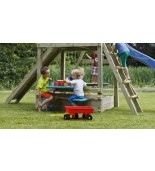 Mesa de picnic con asientos para parque infantil