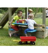Mesa de picnic con asientos para parque infantil