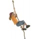 Cuerda de escalada con 3 nudos para el parque infantil