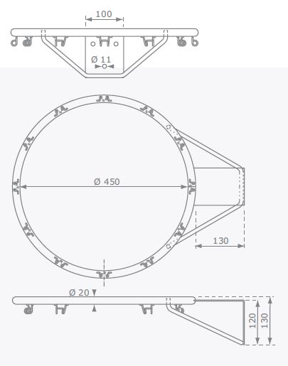Obręcz do koszyk&oacute;wki - wymiary