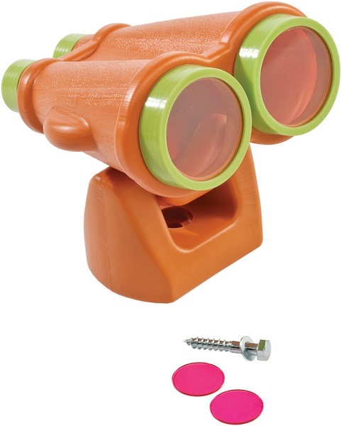 binoculares para un parque infantil naranja